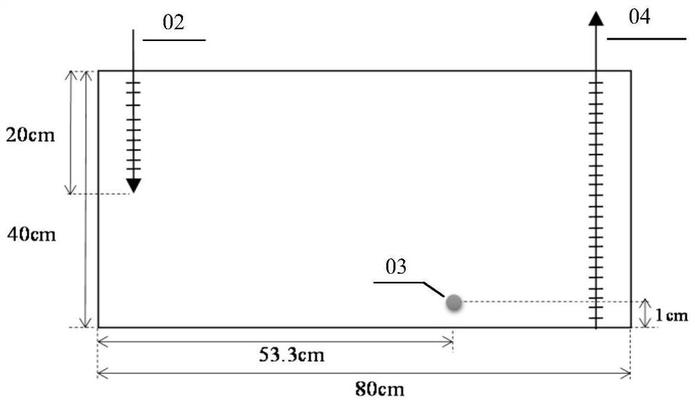 Straight and flat combined fireflood mining simulation system and method