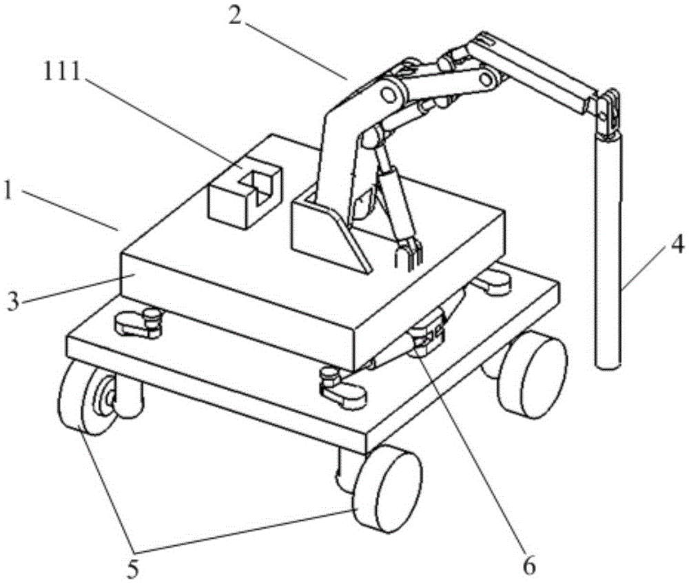 Four-DOF (degree-of-freedom) coal sampling vehicle capable of independently turning