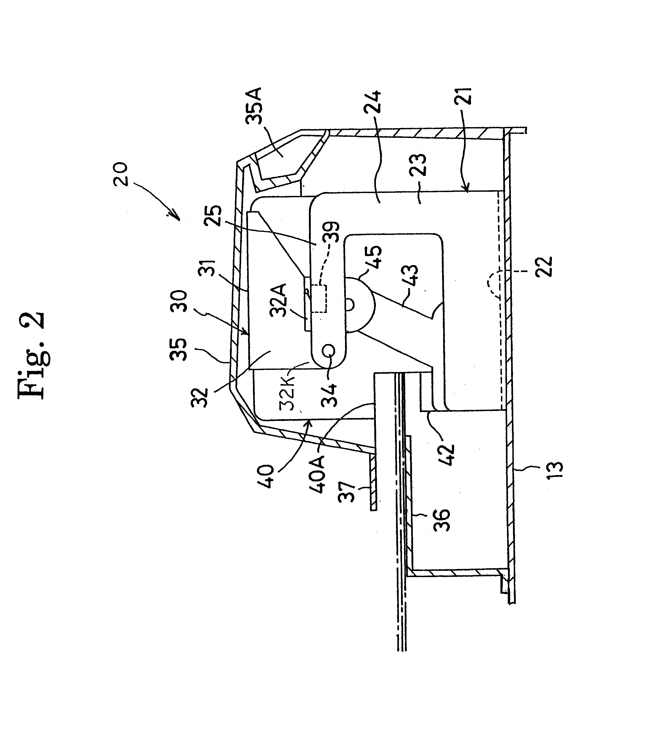 Rotatable stapler with position-detection feature