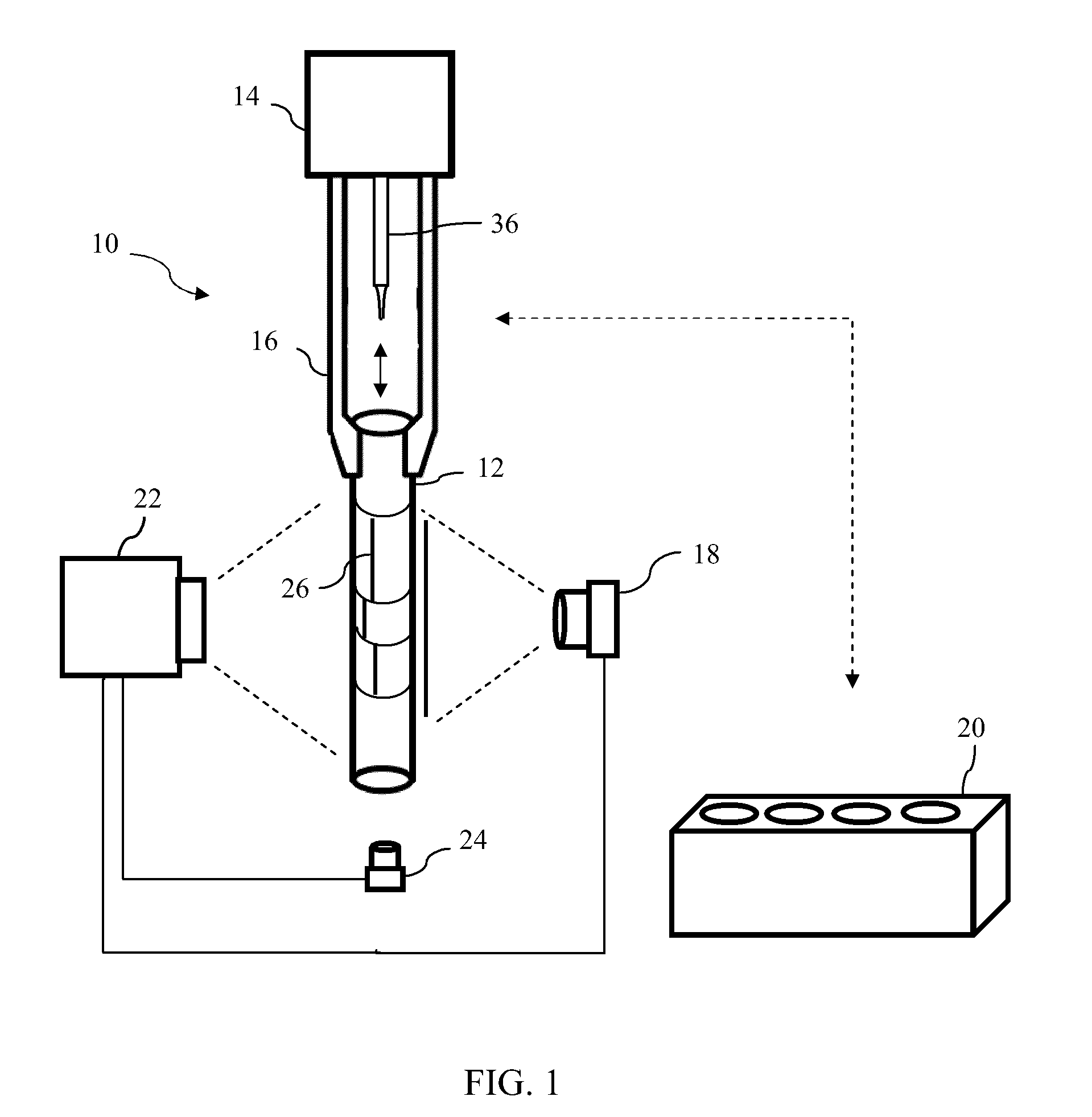 System and method for detection of liquid level in a vessel