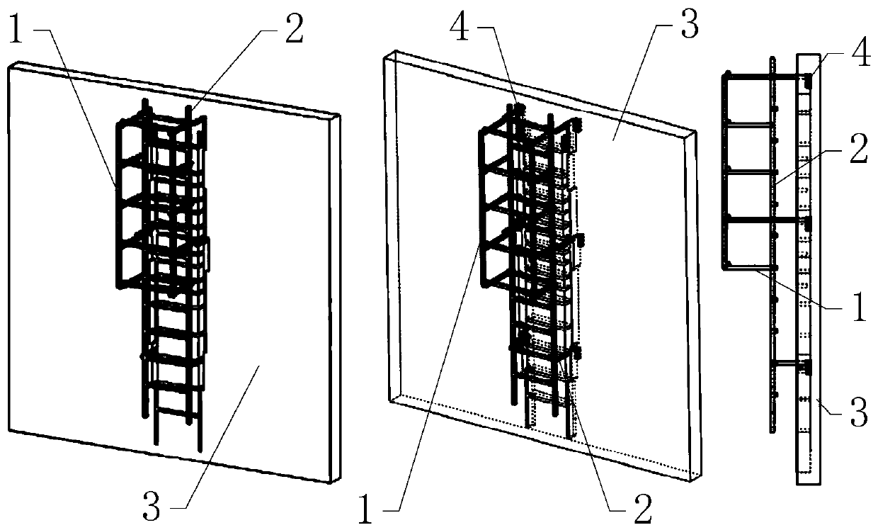 Crawling ladder with protection function for outdoor building or workshop building