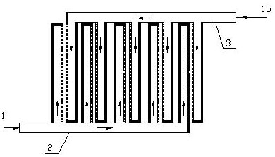 A continuous quenching device for insoluble sulfur