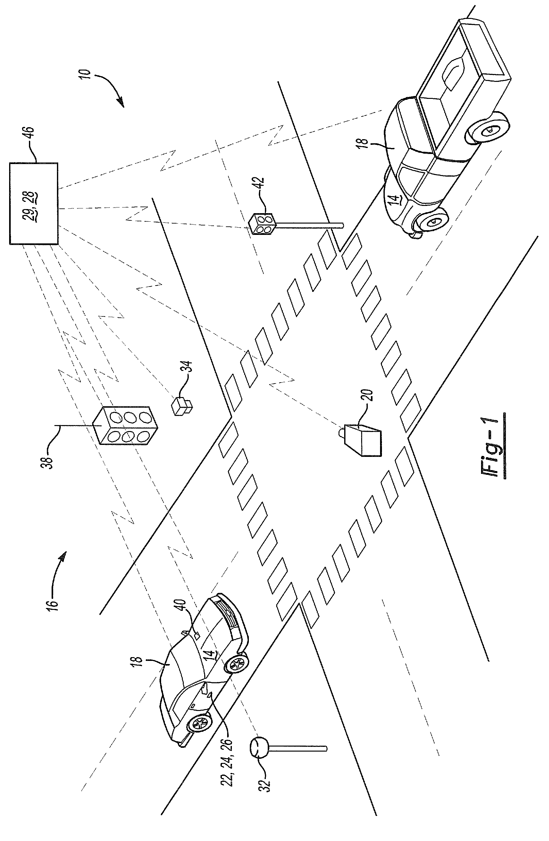 Communication based vehicle-pedestrian collision warning system