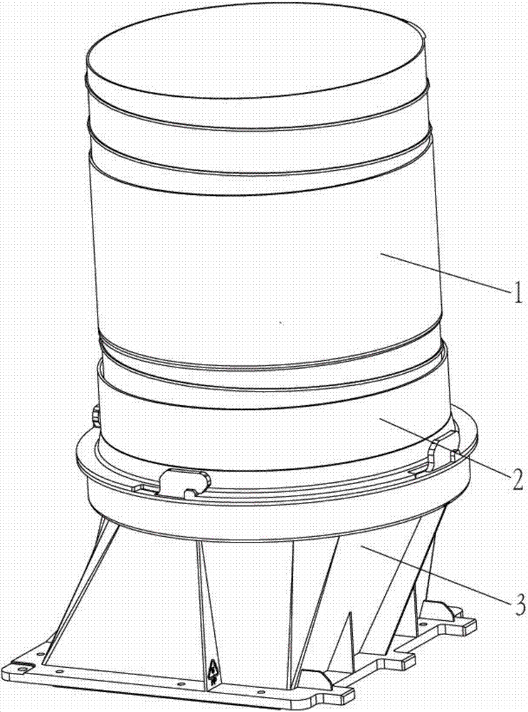 Smoke exhaust pipe mounting connector component, smoke exhaust pipe component and range hood