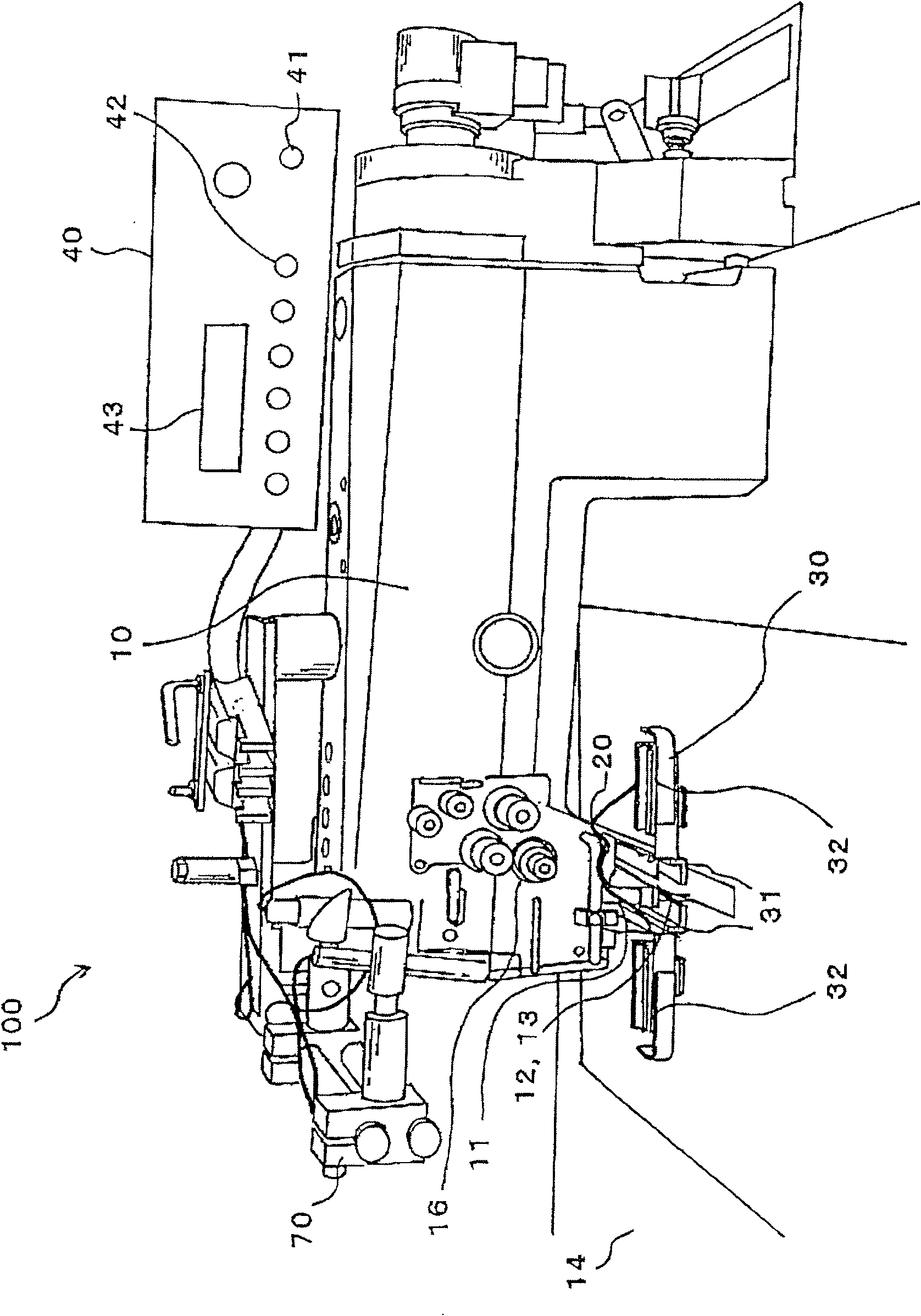 Sewing machine with front lace automatic sewing function for knit goods