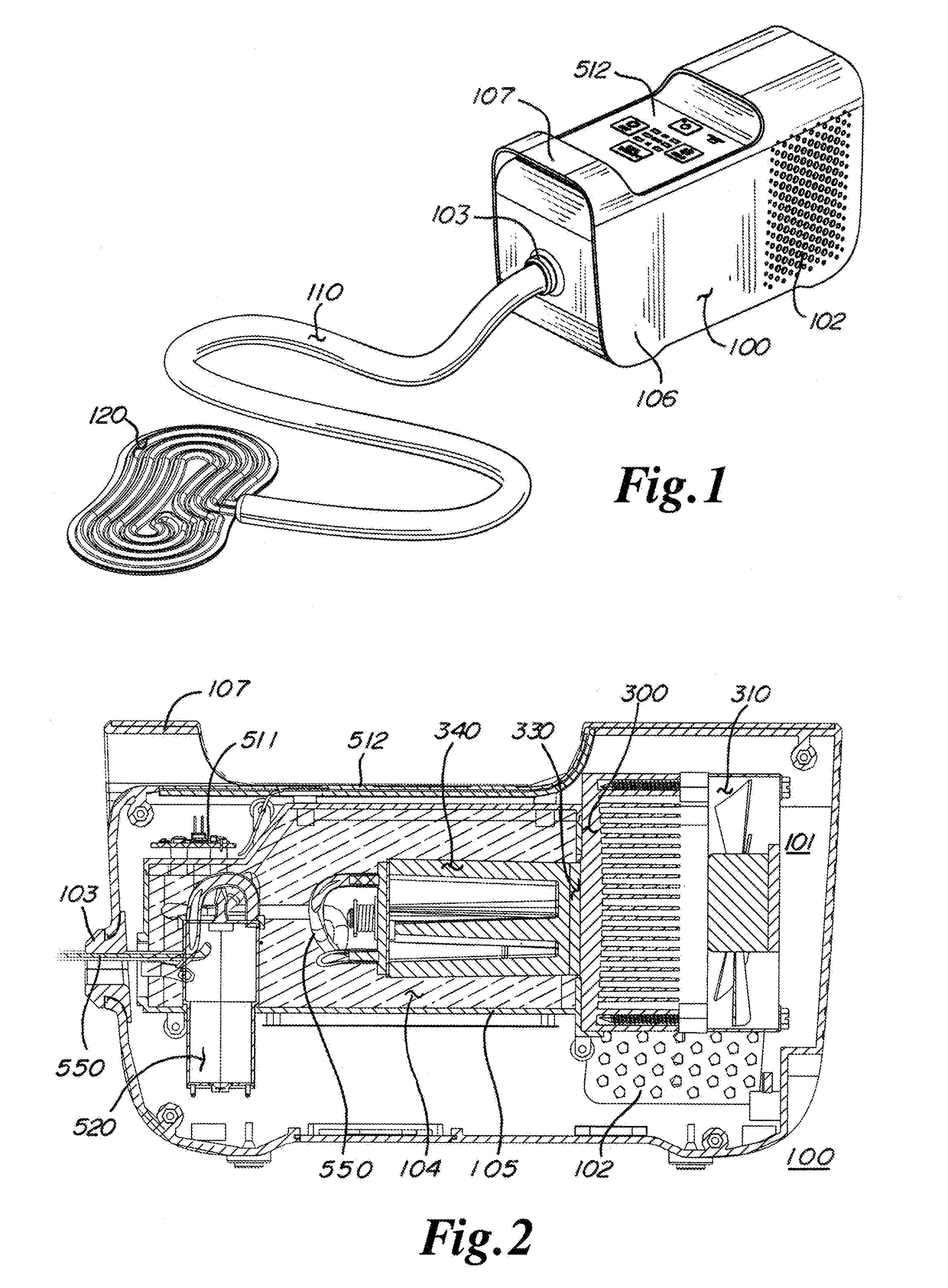 Thermal therapy device for providing controlled heating and cooling via an applied tissue interacting device