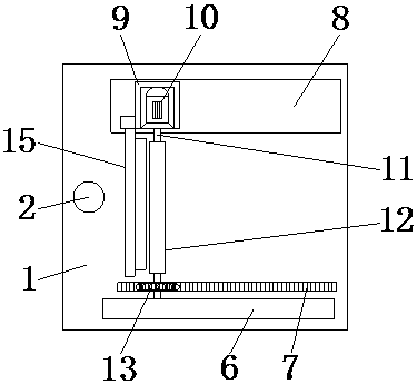 A grinding table for hardware accessories with cleaning function