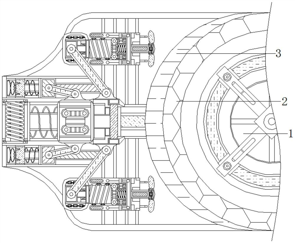 Auxiliary equipment for automatically correcting deflection and prolonging service life for computer hard disk