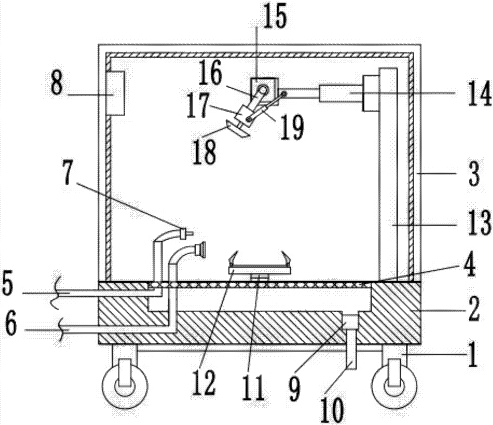 Die polishing washing equipment