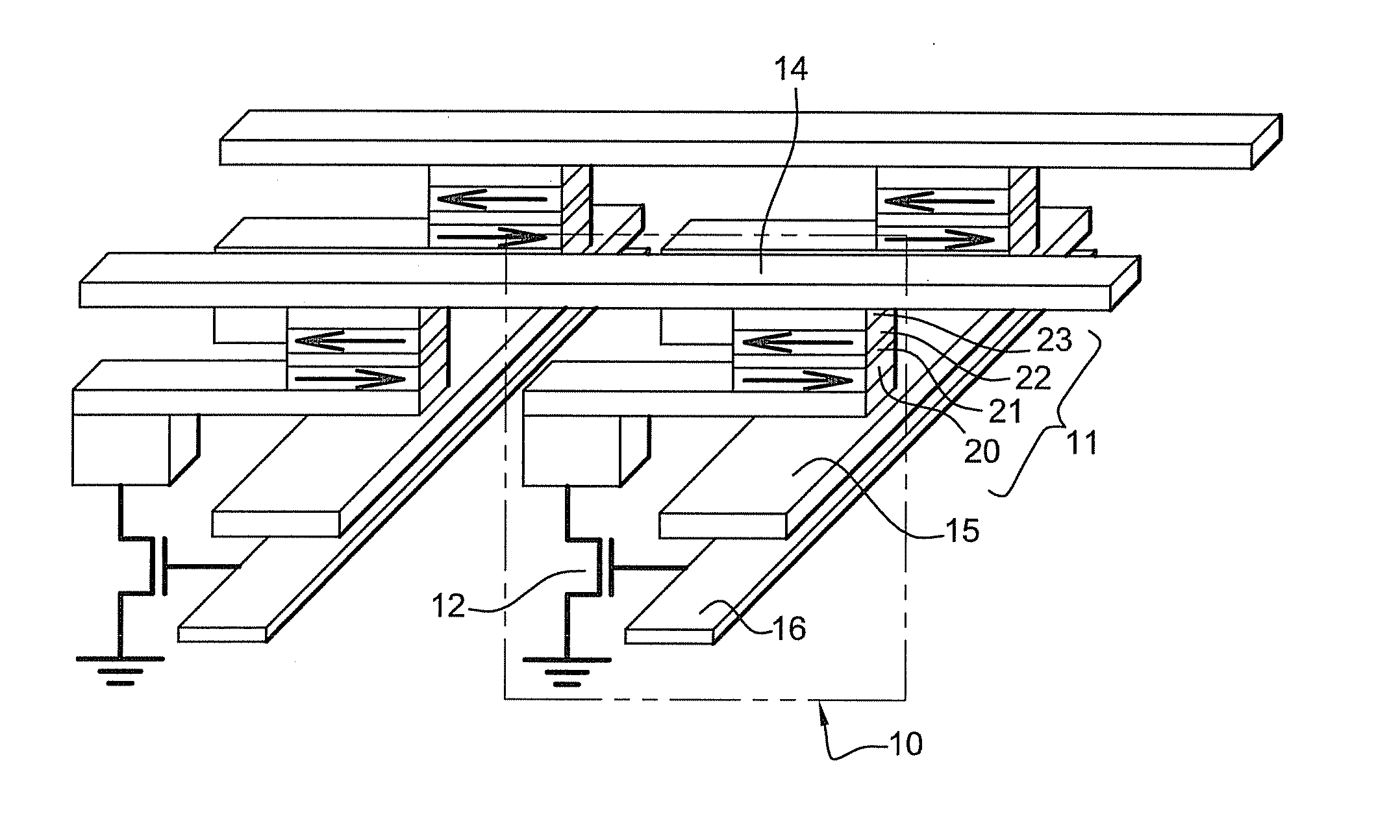 Heat assisted magnetic write element