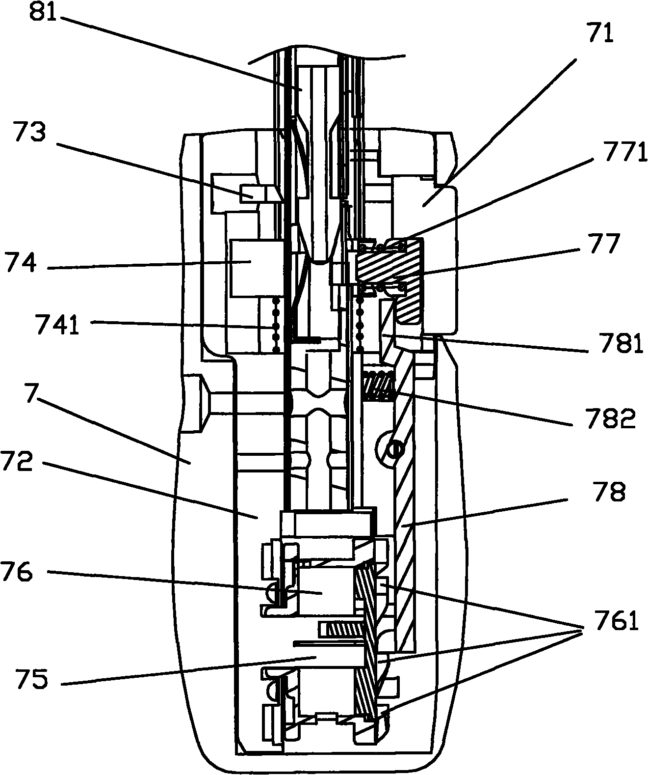 Safety automatic umbrella folding and unfolding structure