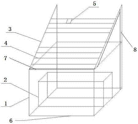 Atmospheric corrosion exposure test device and method for metal test samples