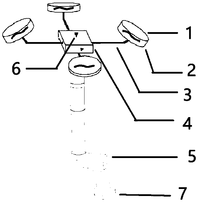 Space station cabin robot with multiple non-coplanar rotor wings