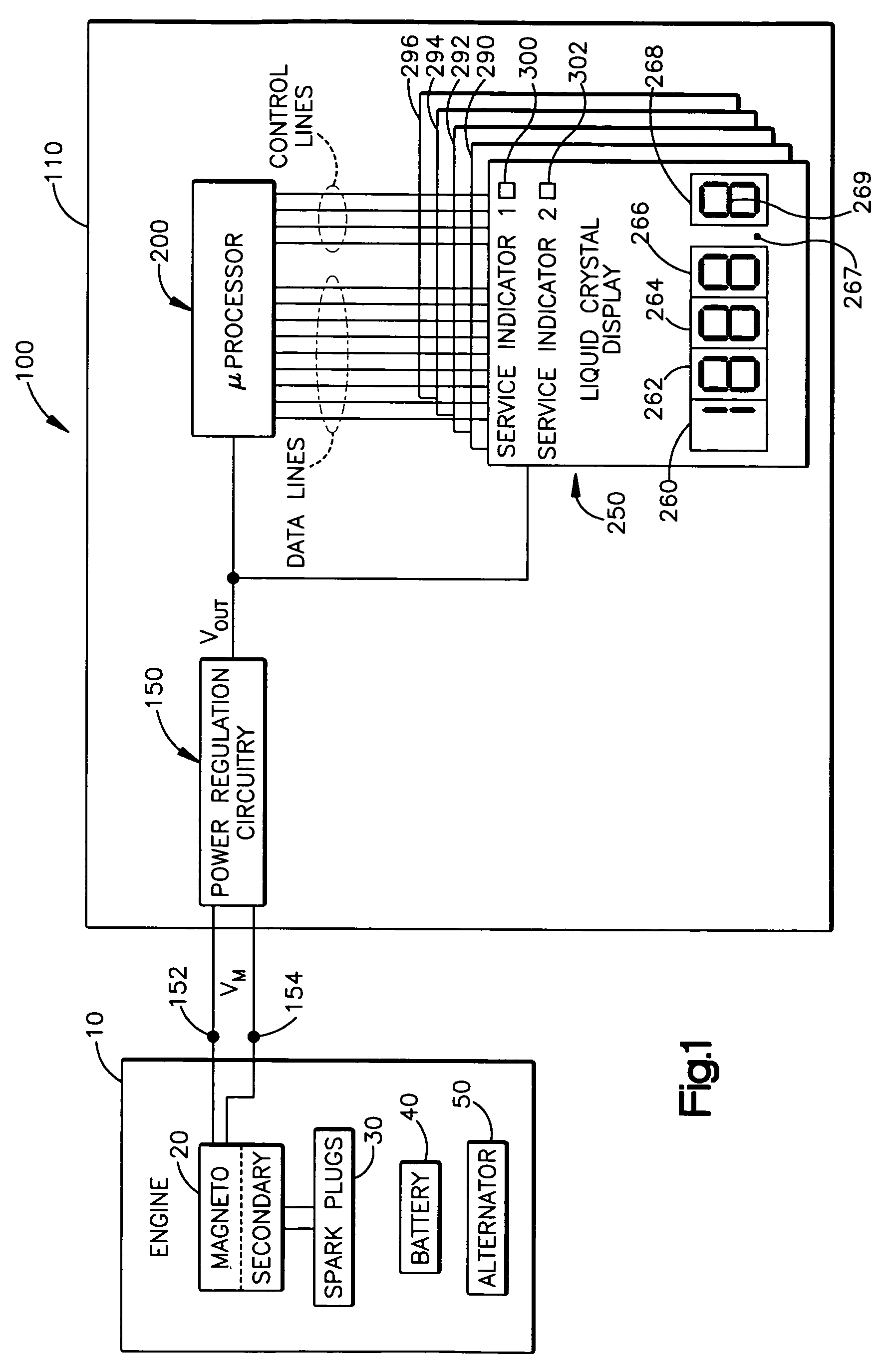 Digital engine hour meter for outdoor power equipment