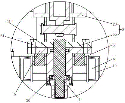 Folded hydraulic crushing device for static sounding device