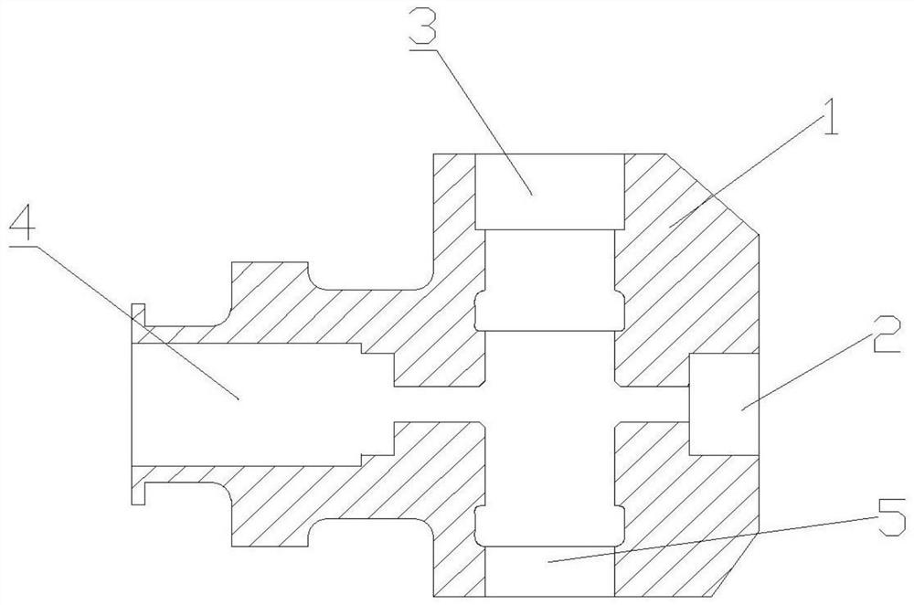 A sealing structure for the hydraulic end plunger hole of a fracturing pump