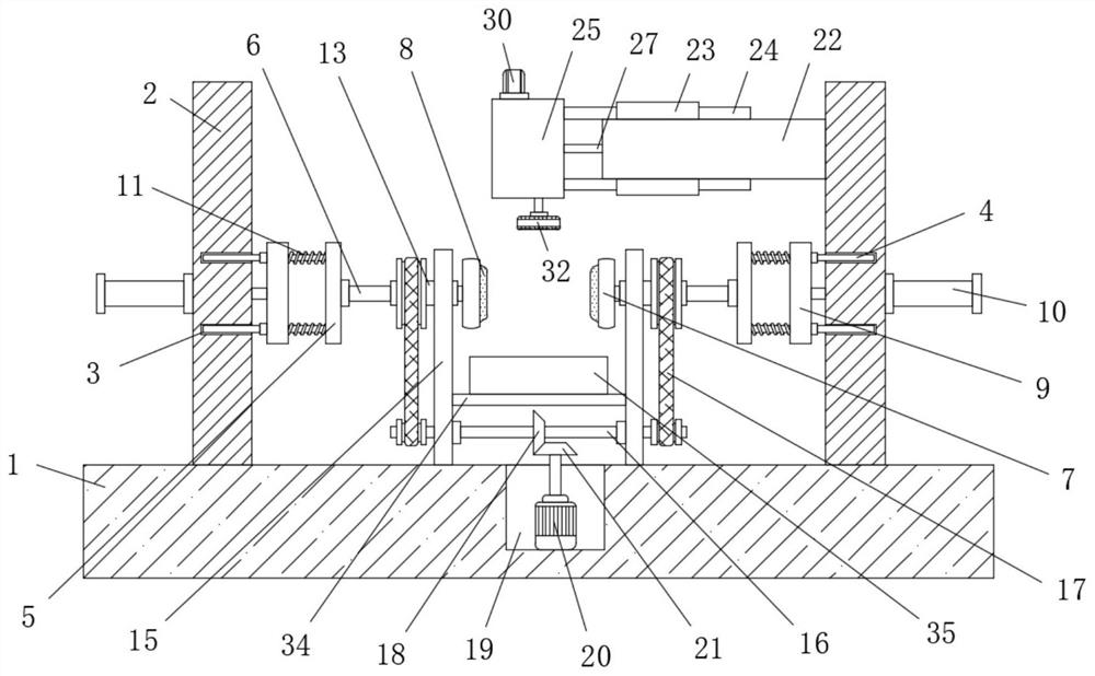 Multi-directional intelligent polishing machine for automobile metal plate repair and polishing method