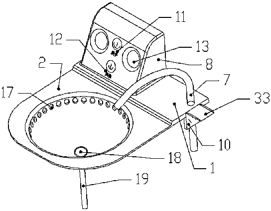 A washing basin with a splash-proof function