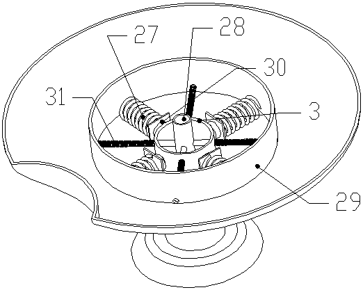 A washing basin with a splash-proof function