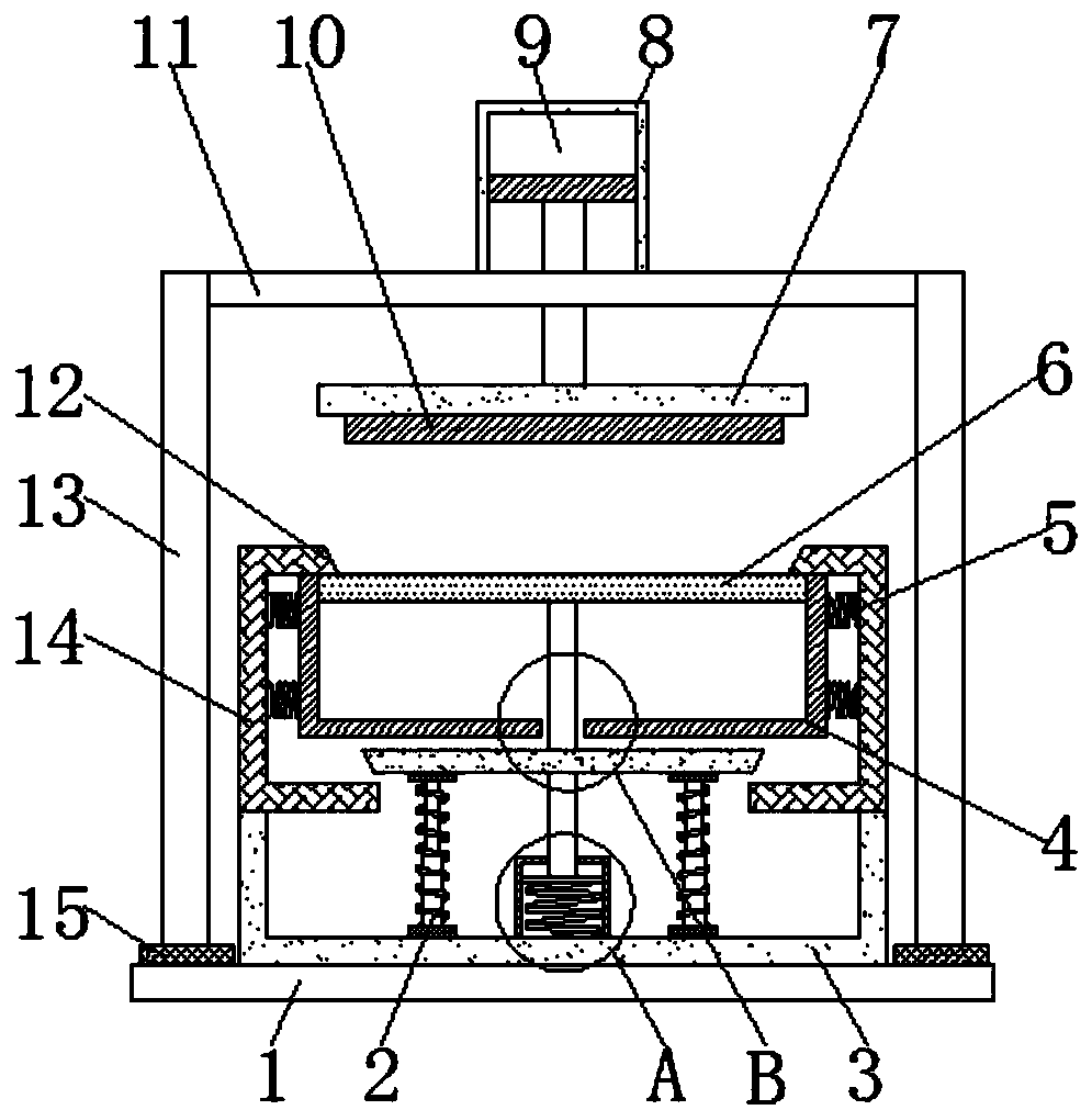 Stamping die for car seat sliding rail