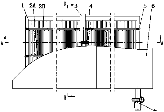 Processing technology and device for immersing lifting circulation type biofilm filter tank