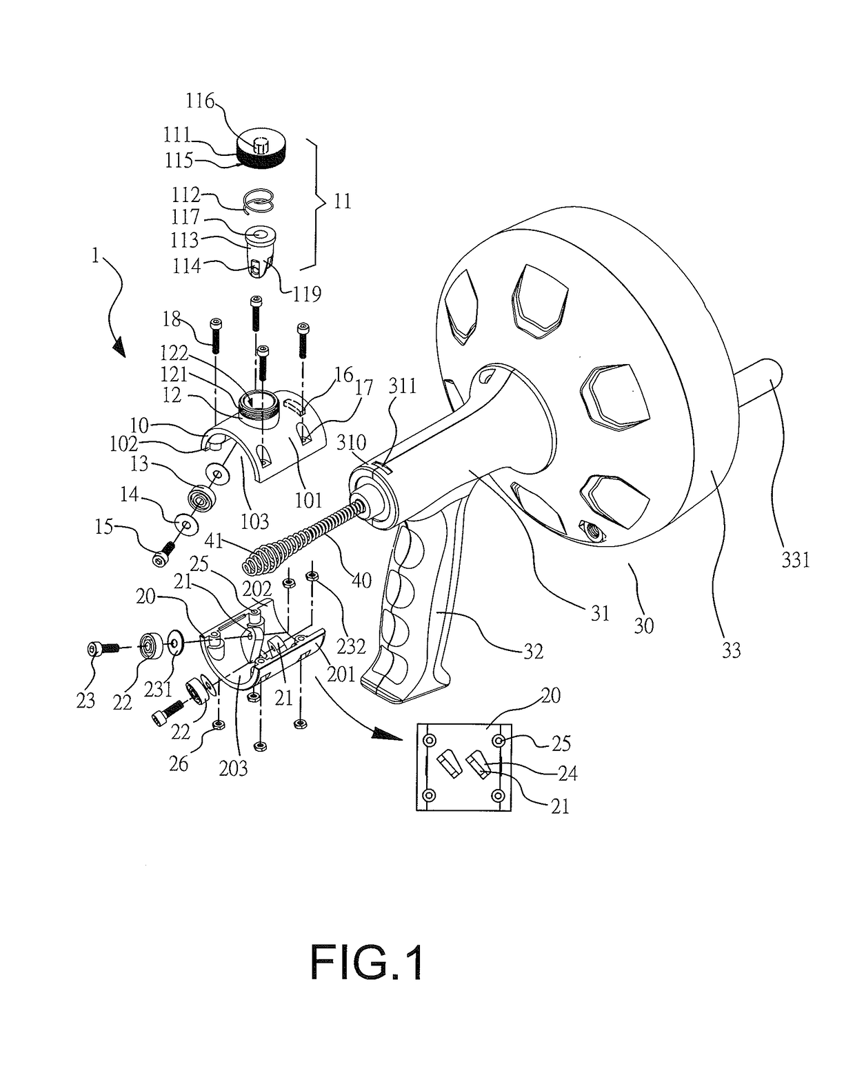 Cable feeding device for drain cleaner