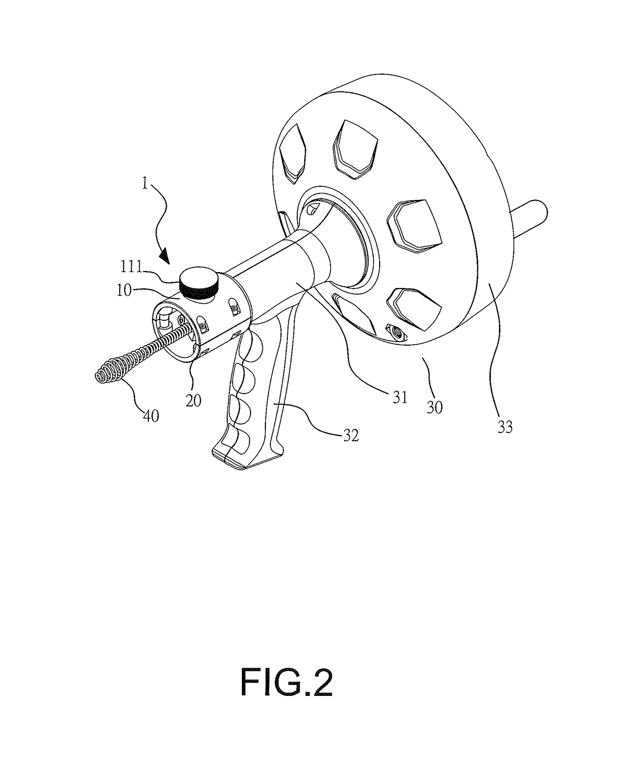 Cable feeding device for drain cleaner