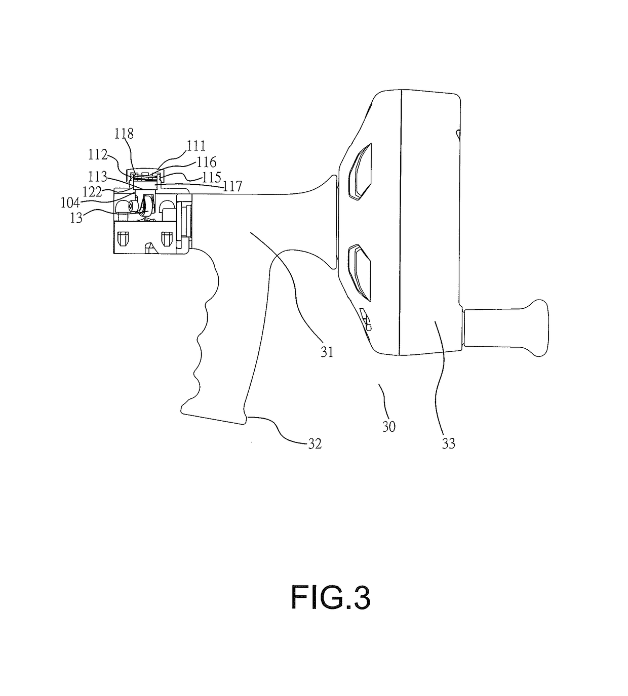 Cable feeding device for drain cleaner