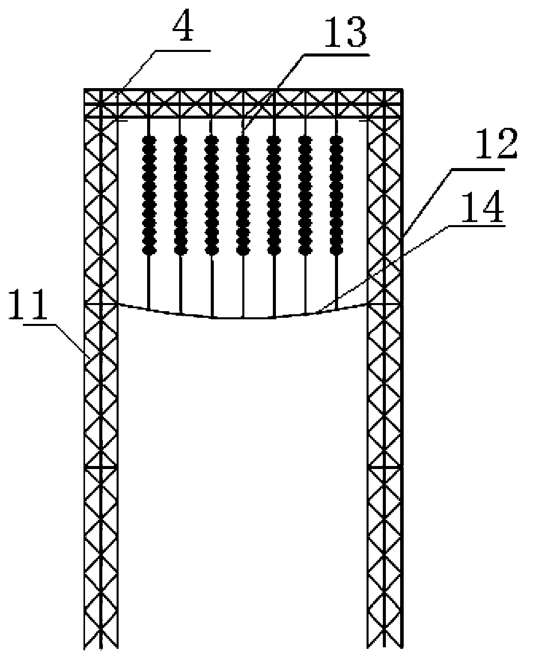 Natural accumulated dirt checking field of insulator