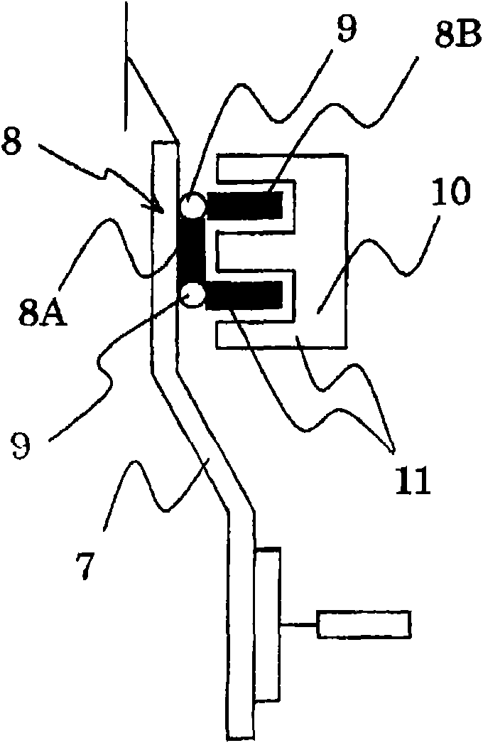 Stop position detection device for elevator