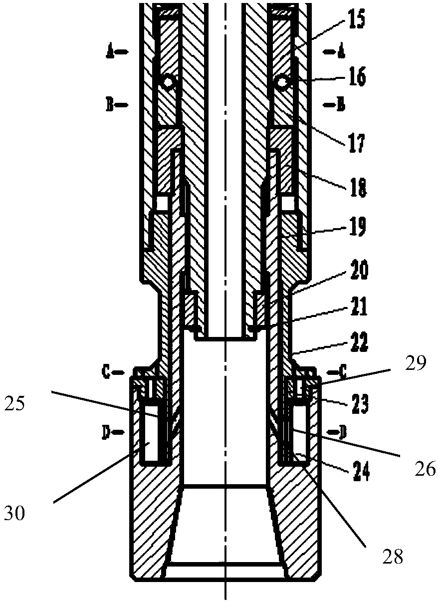 Composite speed-increasing screw drilling tool with axial vibration and circumferential vibration functions