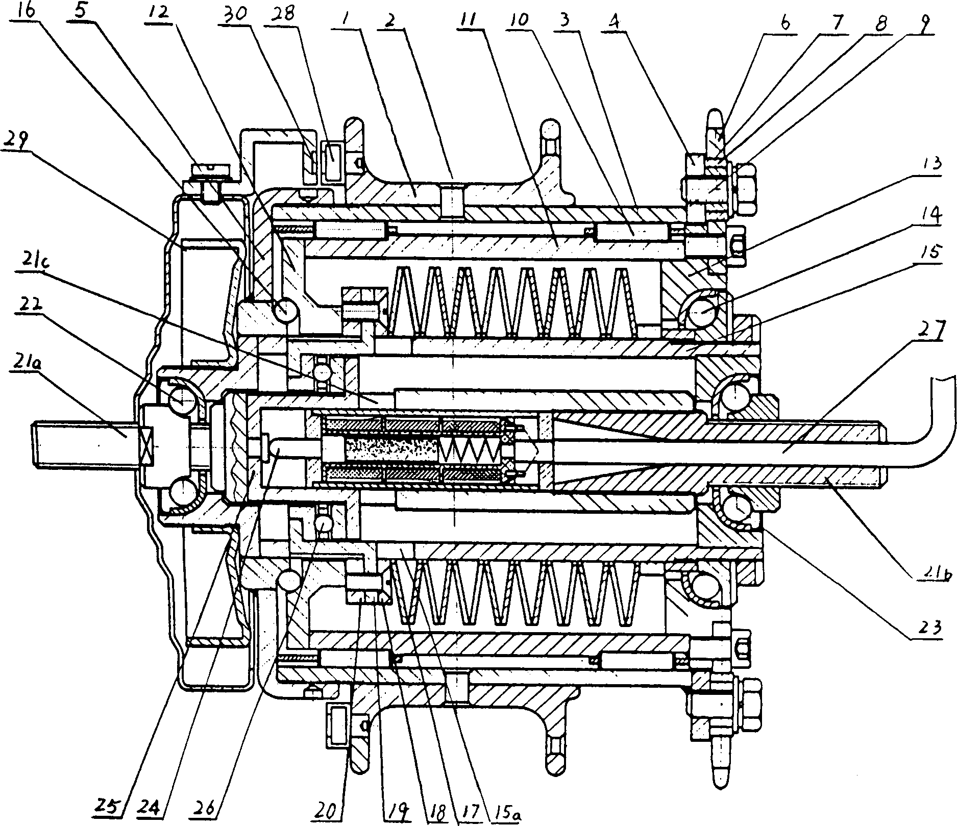 Auto-adaptive driving and sensing device for electric motorcycle