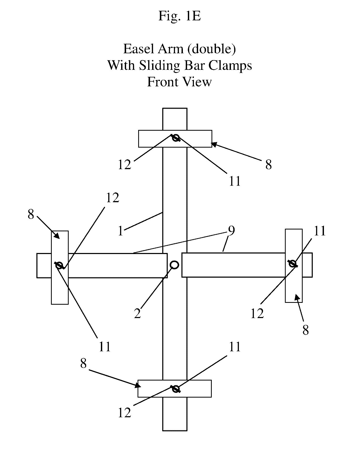 Easel with a built-in Connecting Device for a Mounting Mechanism