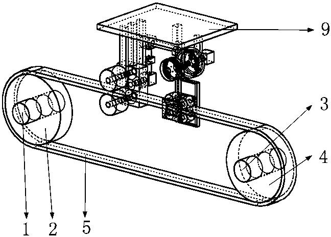 High-speed belt transmission mechanism