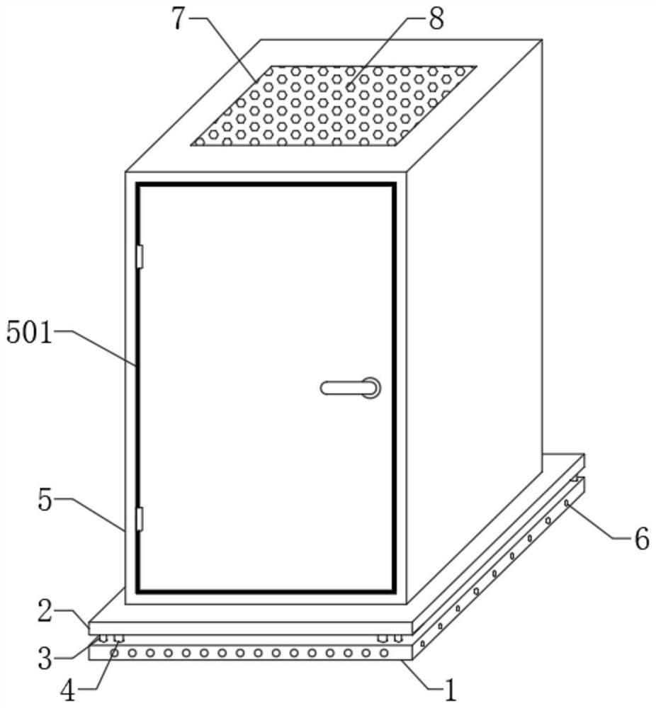 Electrical cabinet with fire extinguishing and cooling functions