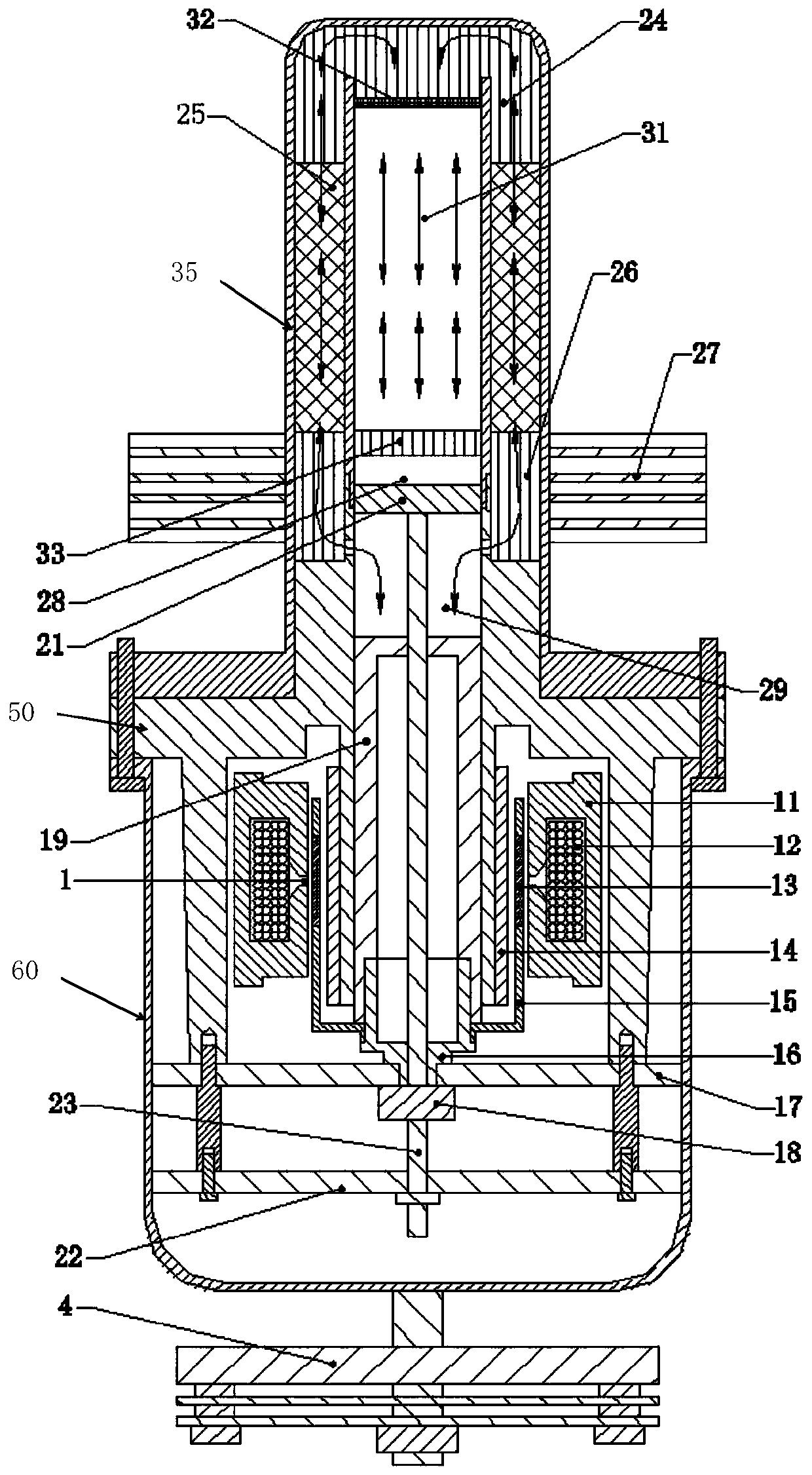 An expander unit and a pulse-tube type free-piston Stirling refrigerator