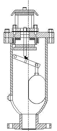 A kind of intake and exhaust valve for sewage with many impurities and large gas volume