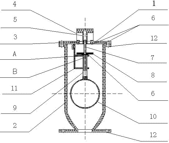 A kind of intake and exhaust valve for sewage with many impurities and large gas volume