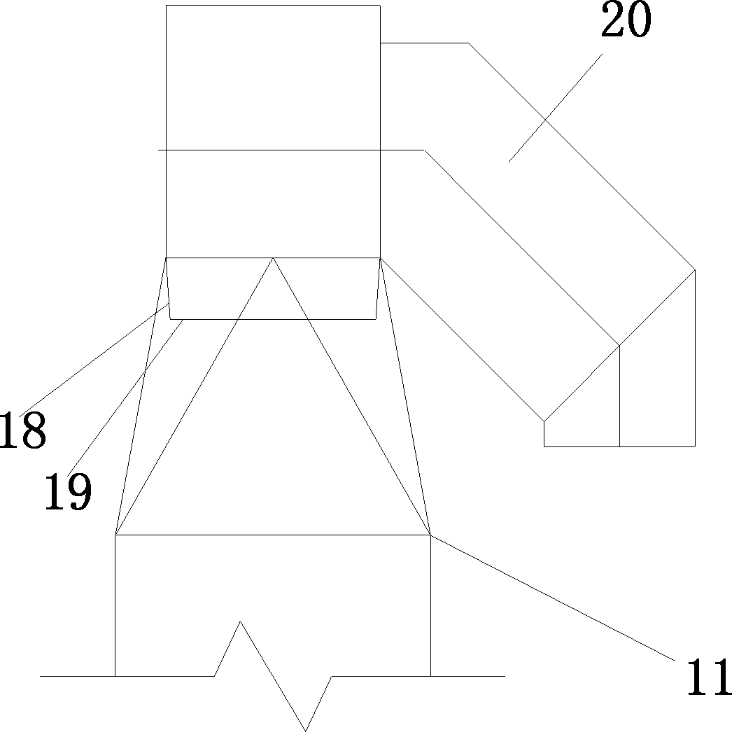 Flue gas cleaning device and method for circulating fluidized bed through semi-dry method