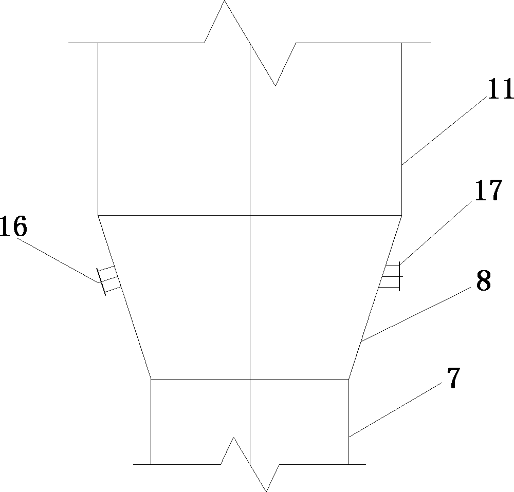 Flue gas cleaning device and method for circulating fluidized bed through semi-dry method