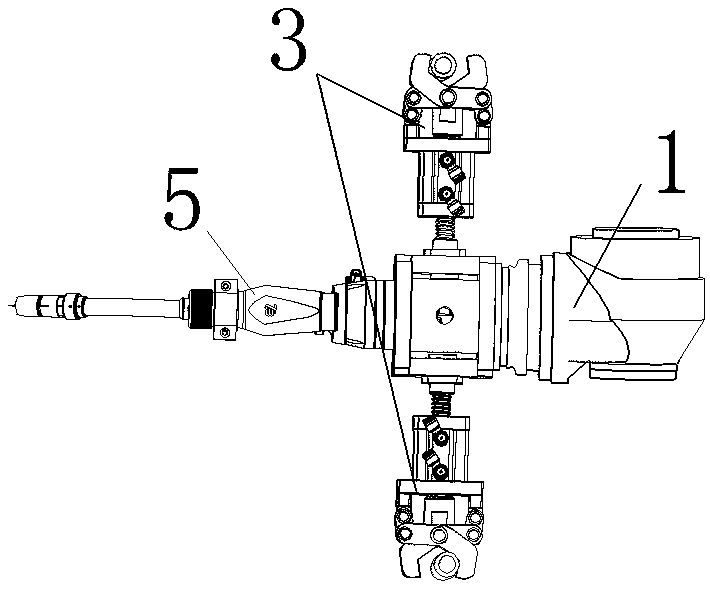 Multifunctional robot terminal execution apparatus