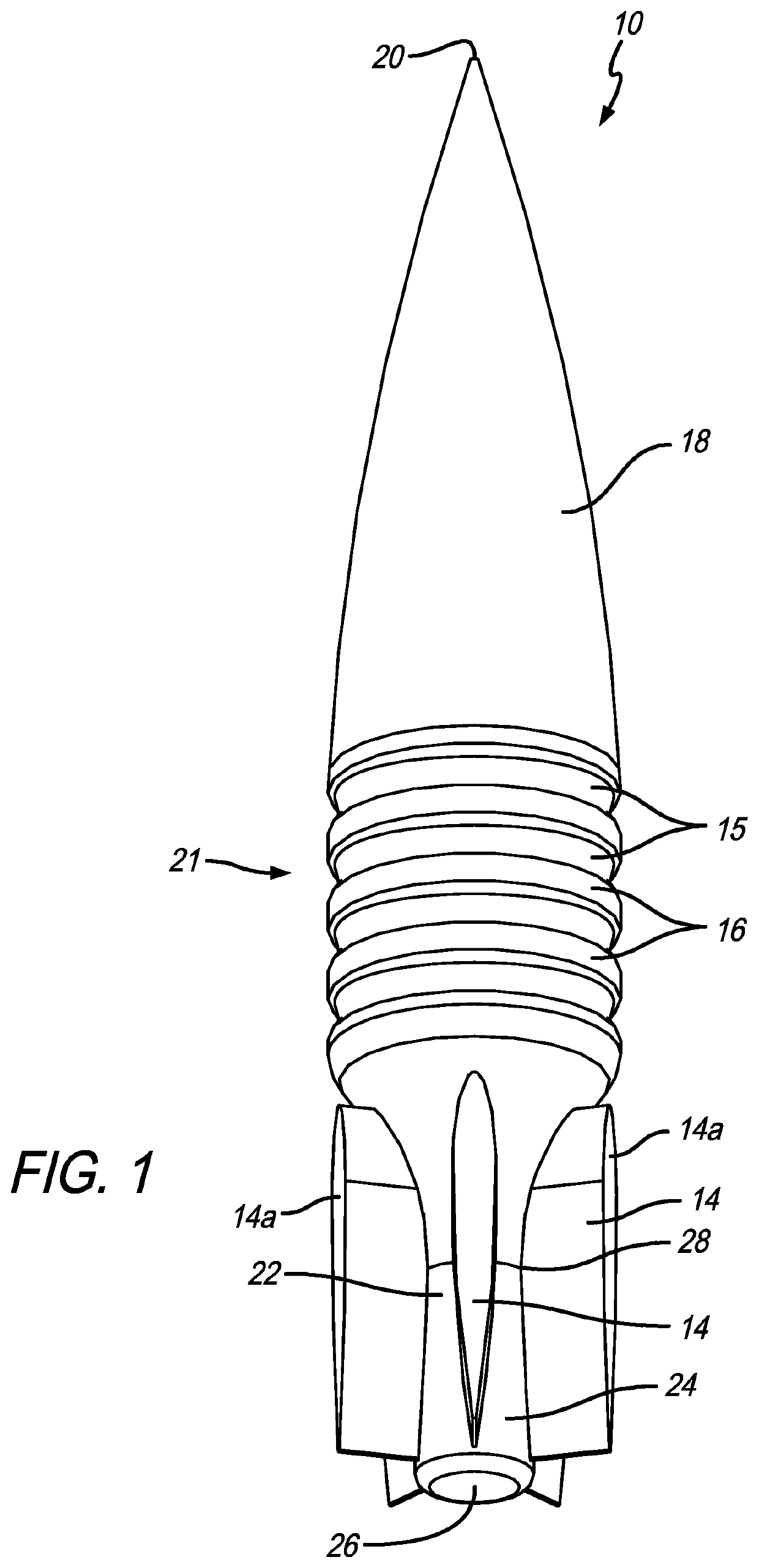 Fin stabilized projectile and loading components