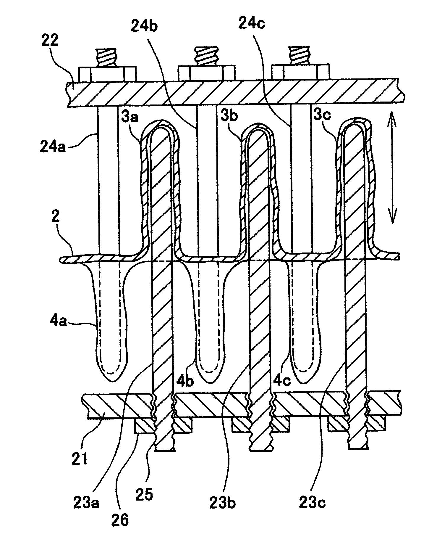 Three-dimensional structure and method and apparatus for manufacture thereof