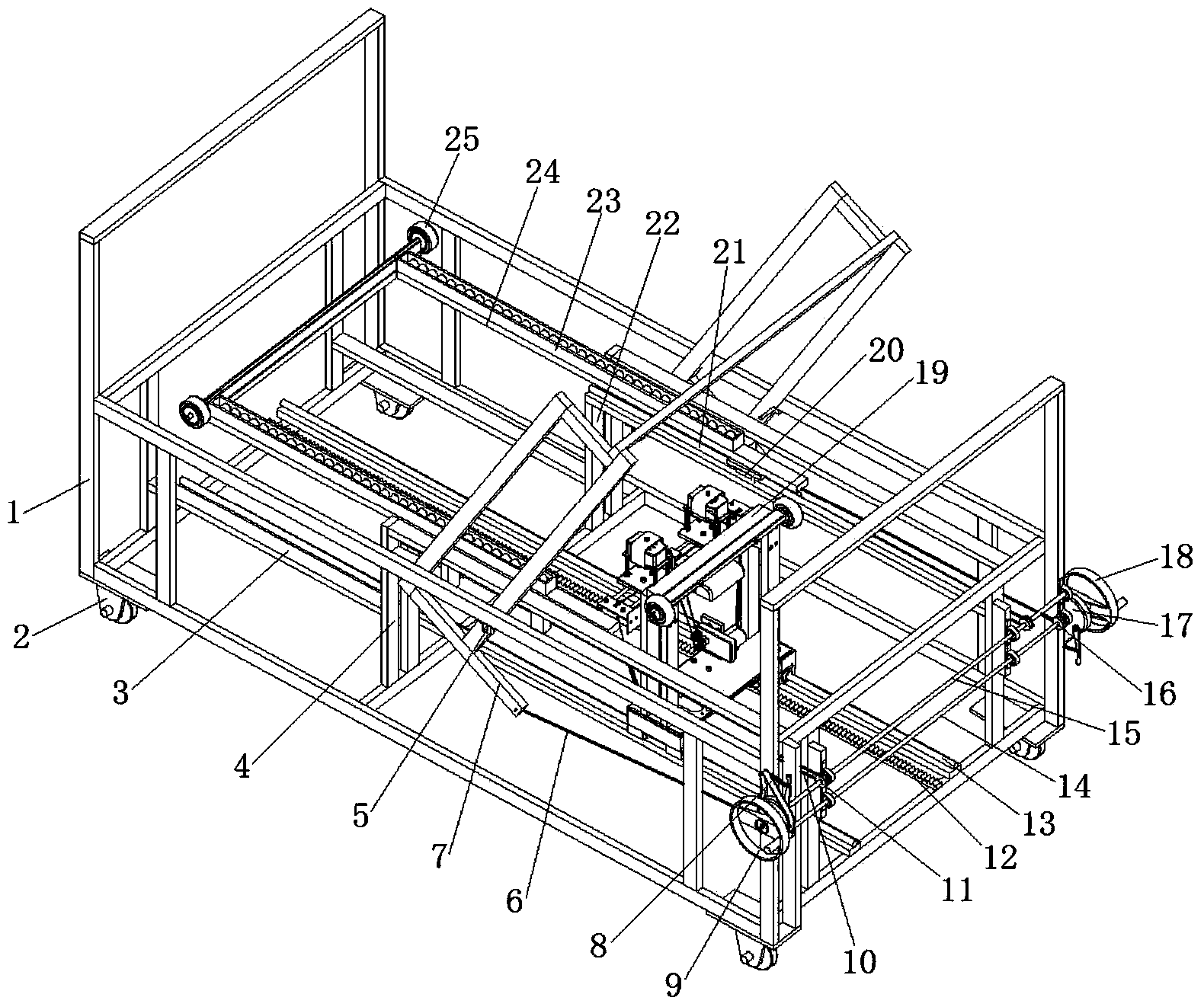 Manual back-raising leg-bending patient nursing vibration massage bed