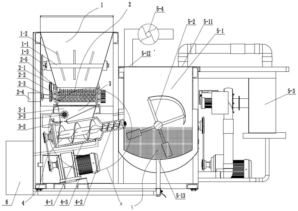 Organic trash microbiological treatment device