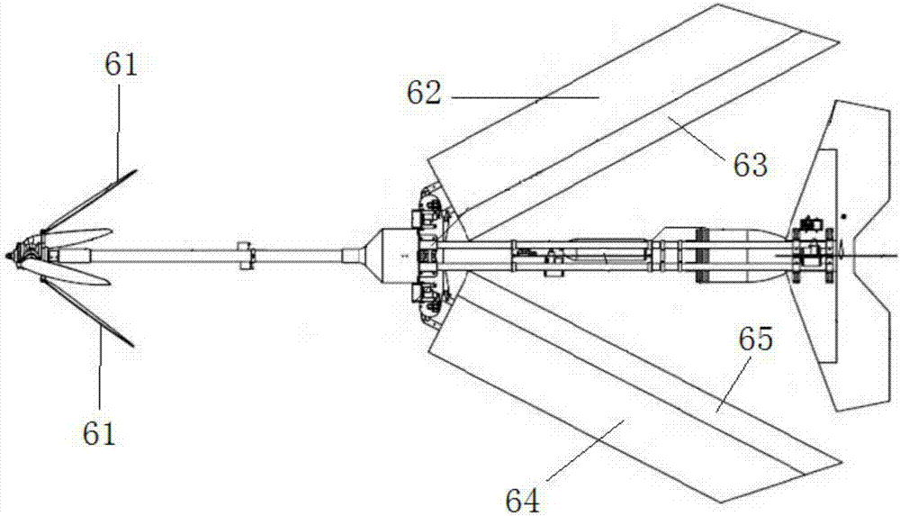 Drum-type storage folding-wing unmanned aerial vehicle