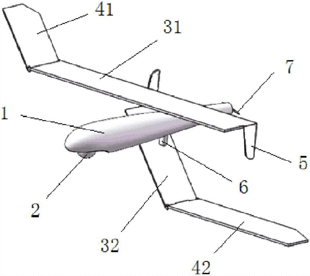 Drum-type storage folding-wing unmanned aerial vehicle