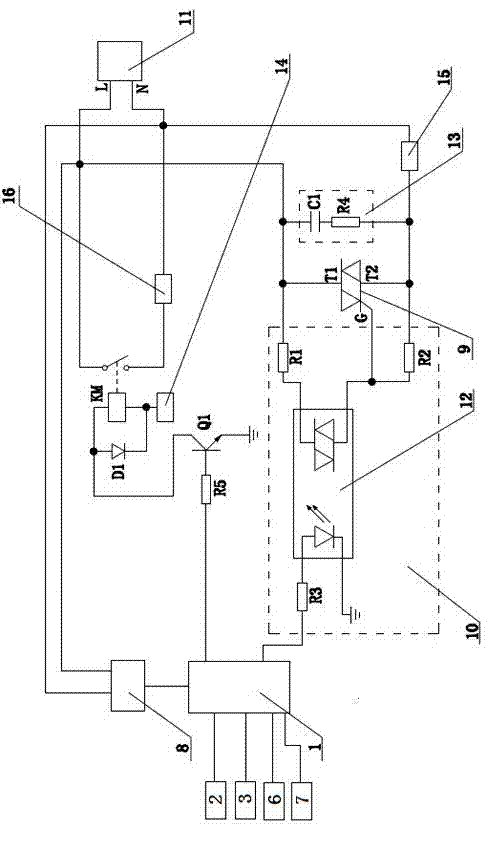 Water dispenser energy-saving control method and water dispenser control circuit