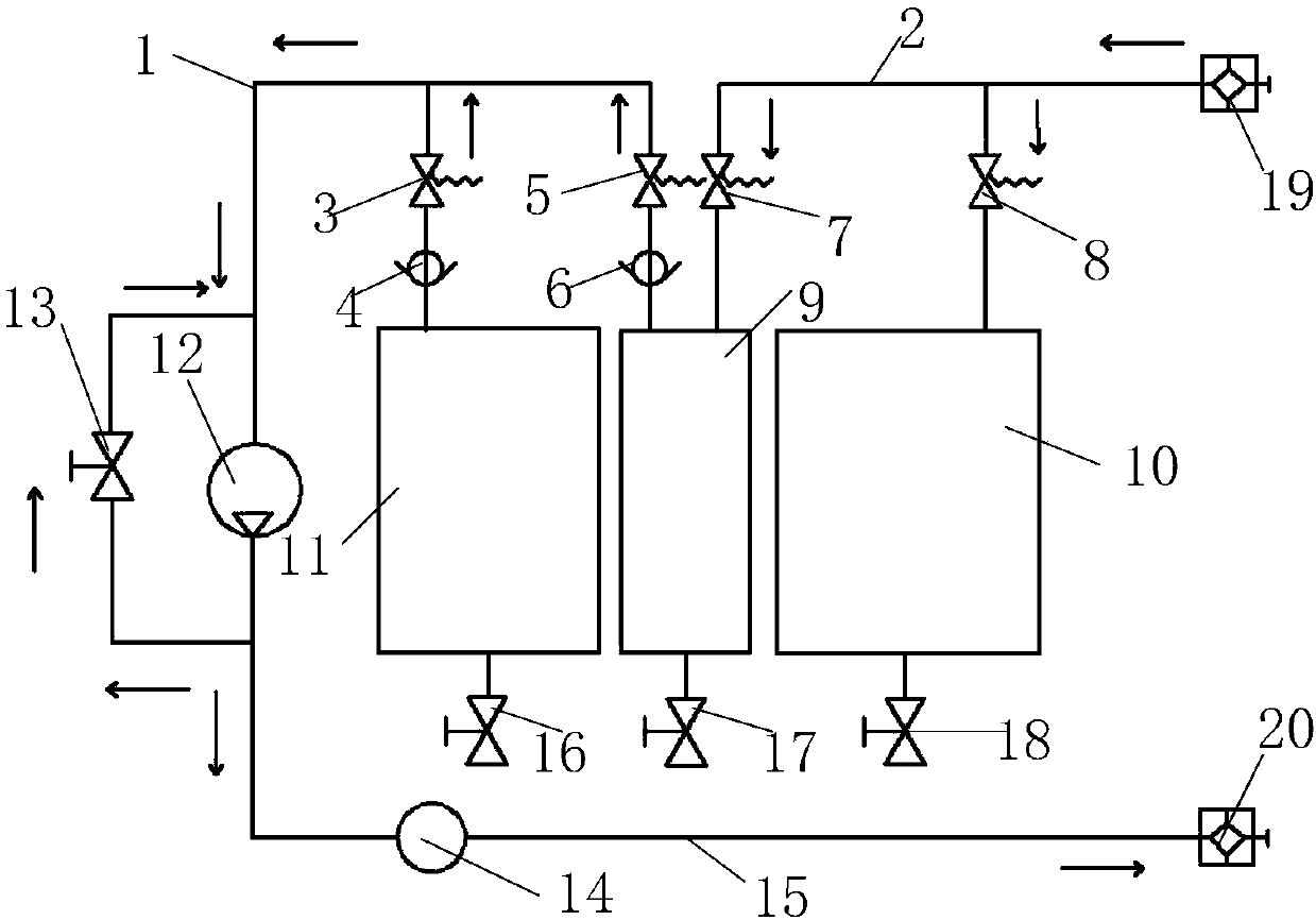 Cleaning system for stationary on-board water boilers