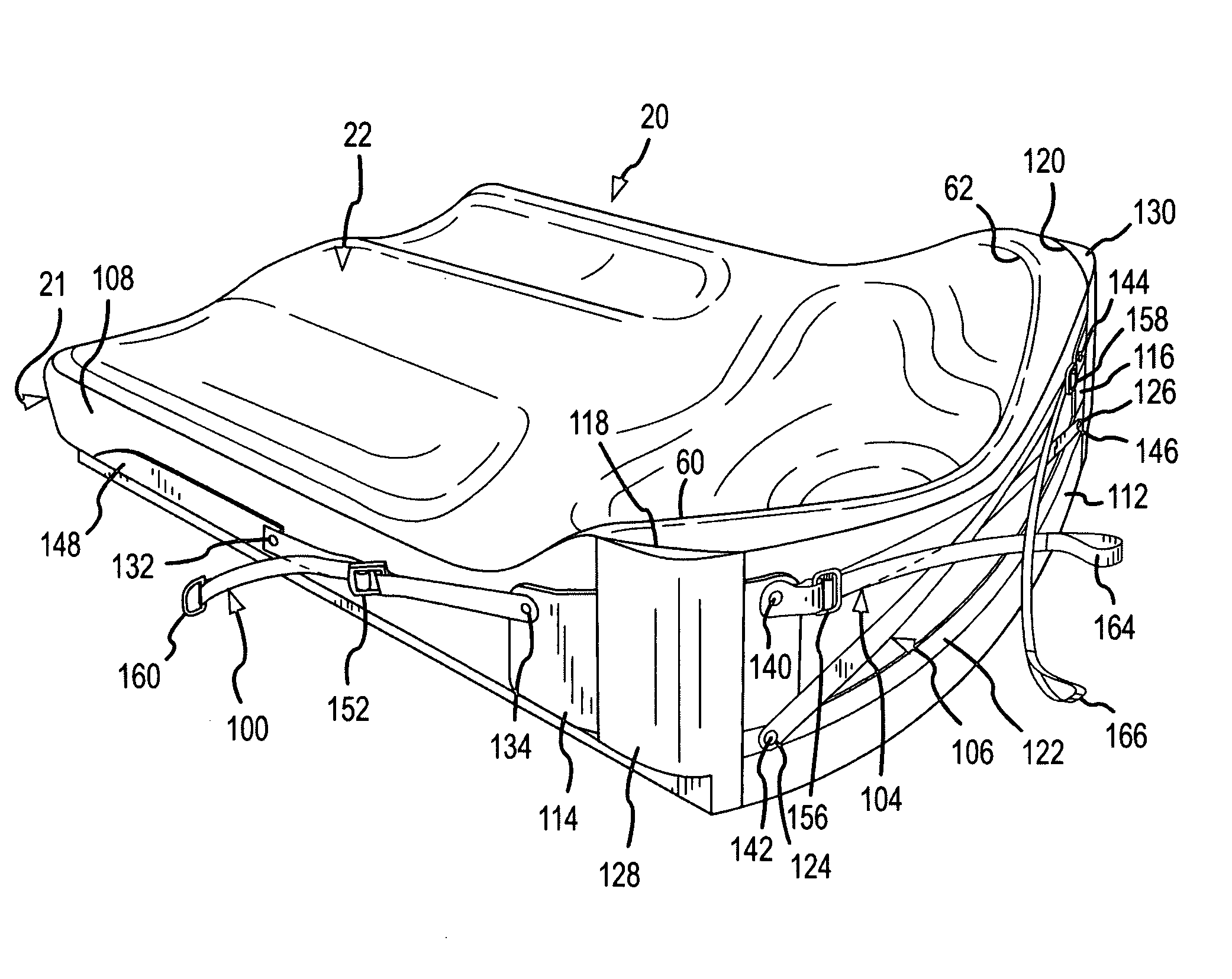 Reinforced and adjustable contoured seat cushion and method of reinforcing and adjusting the contoured seat cushion